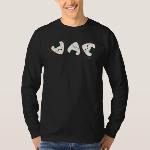 Sushi Onigiri Rolling Cute Rice Soy Sauce Japan Ja T-Shirt