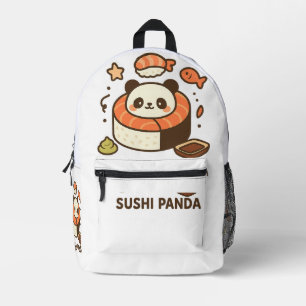 Sushi Panda Printed Backpack