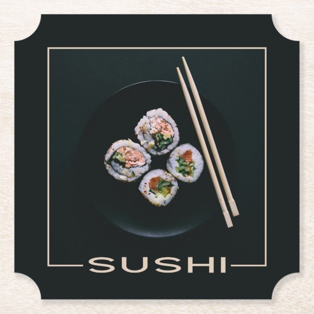 Sushi paper coasters (Front)