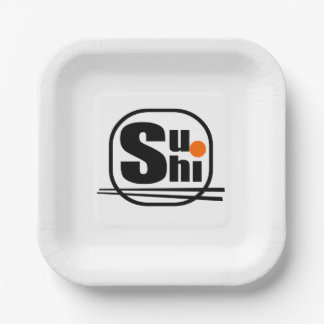Sushi Paper Plate