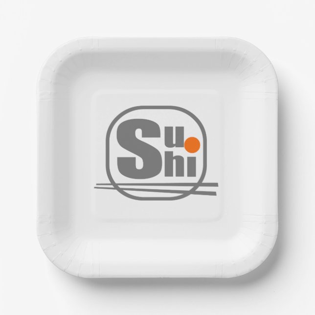Sushi Paper Plate (Front)