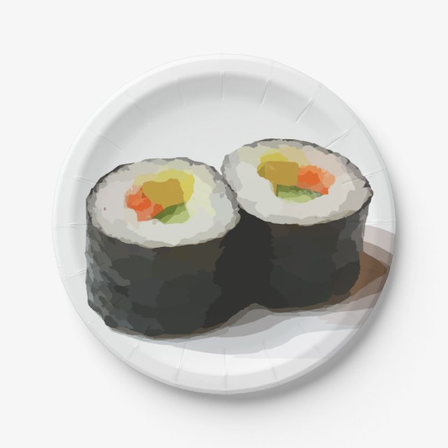 Sushi Paper Plates (Front)