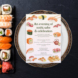 Sushi Party Invitation