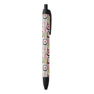 Sushi Pattern Black Ink Pen
