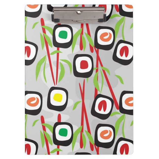 Sushi Pattern Clipboard (Front)