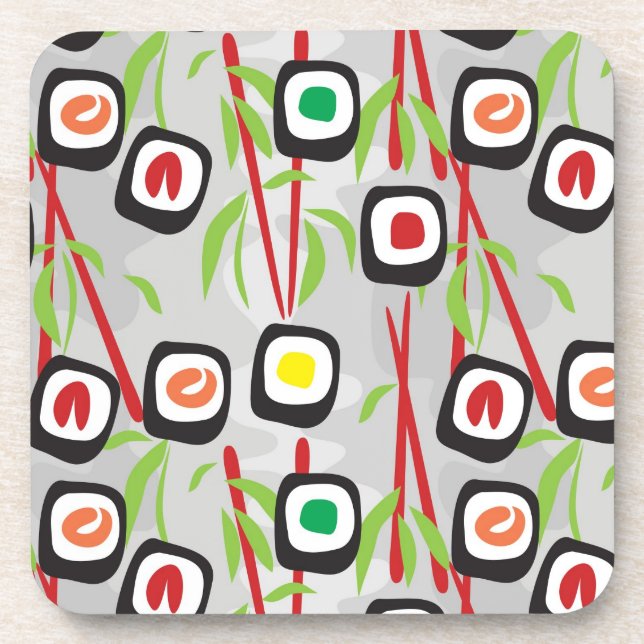 Sushi Pattern Coaster (Front)