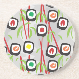 Sushi Pattern Coaster