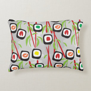 Sushi Pattern Decorative Pillow
