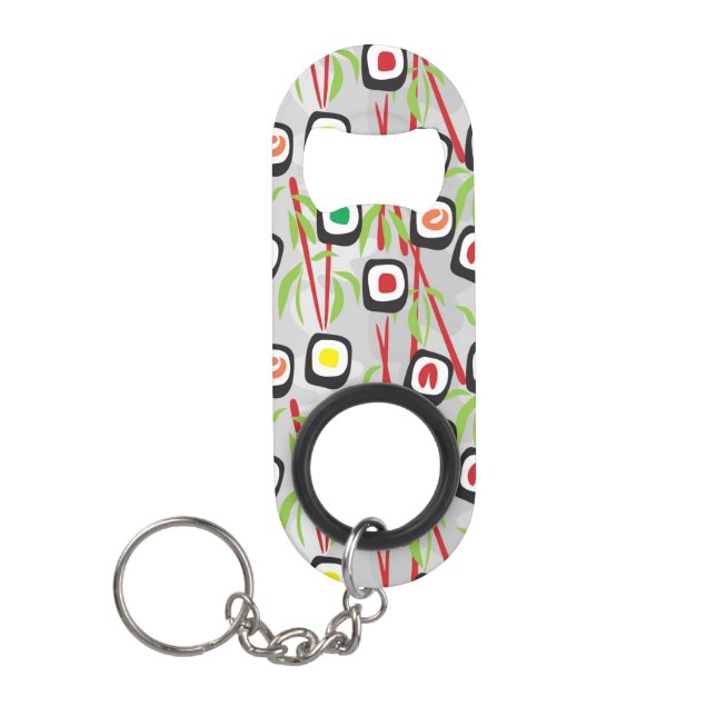 Sushi Pattern Mini Bottle Opener (Front)