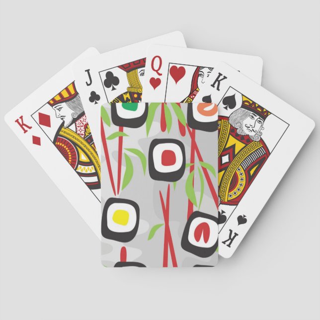 Sushi Pattern Playing Cards (Back)