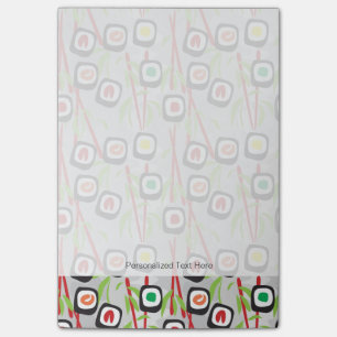 Sushi Pattern Post-it Notes