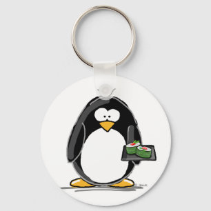Sushi Penguin Keychain