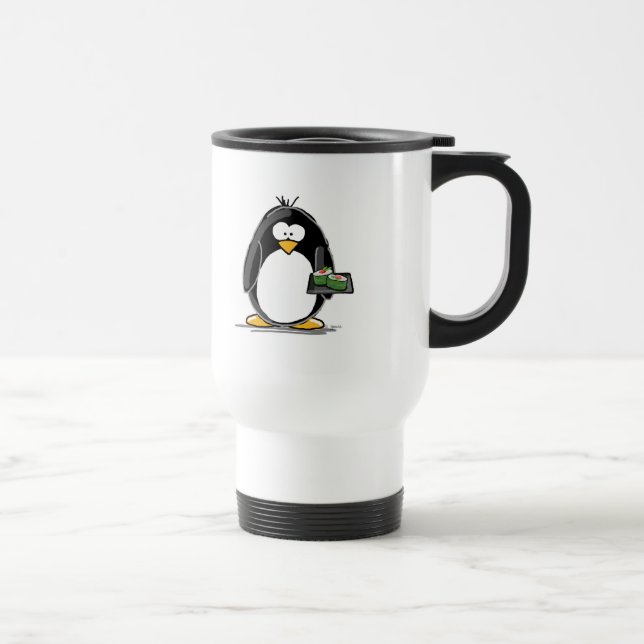 Sushi Penguin Travel Mug (Right)