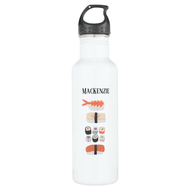 Sushi Personalized 710 Ml Water Bottle (Front)
