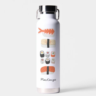 Sushi Personalized Water Bottle