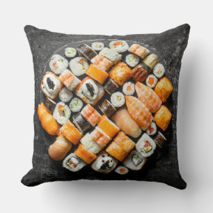 Sushi Platter Throw Pillow