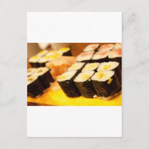 Sushi. Postcard