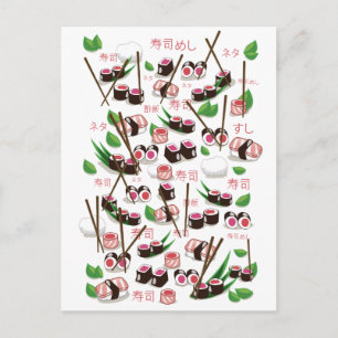 Sushi Postcard