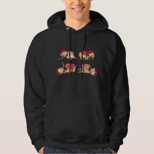 Sushi Pug Christmas Pajama Cute Japanese Food Dog Hoodie