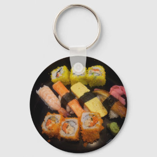 Sushi Raw Food Japanese Meal Delicious Serving Keychain