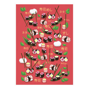 Sushi Red Photo Print