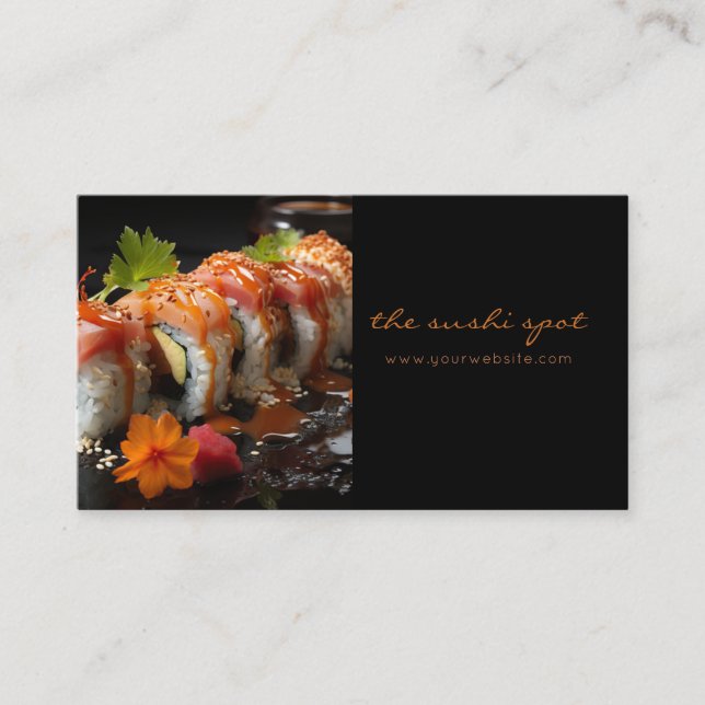 Sushi Restaurant Sushi Chef Carte de visite (Devant)