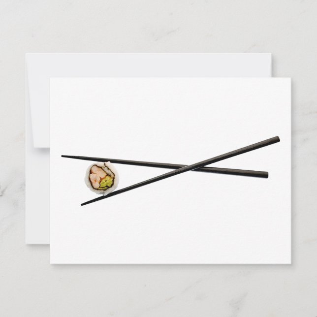 Sushi Roll & Chopsticks - Customized Template (Front)