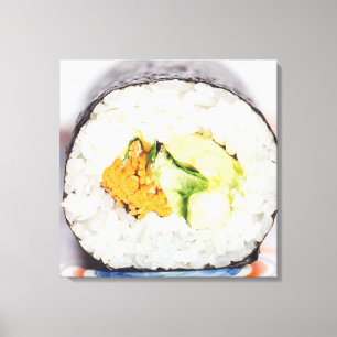 Sushi roll Fish and rice Canvas Print