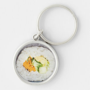 Sushi roll Fish and rice Keychain