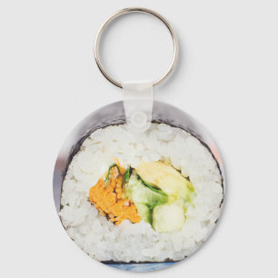 Sushi roll Fish and rice Keychain