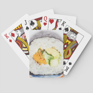 Sushi roll Fish and rice Playing Cards