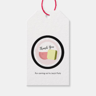 Sushi Roll Salmon Birthday Restaurant  Gift Tags