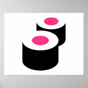 Sushi rolls poster
