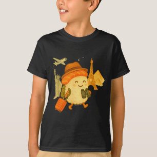 Sushi Salmon Roll Loves To Travel  T-Shirt