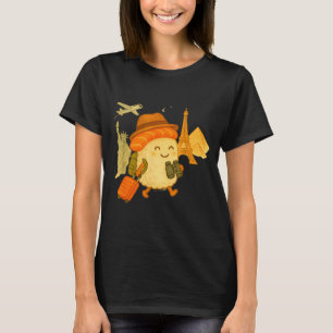 Sushi Salmon Roll Loves To Travel  T-Shirt