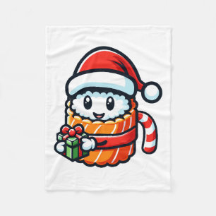 Sushi Santa - Festive Roll with Gift Fleece Blanket