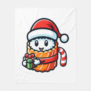 Sushi Santa - Festive Roll with Gift Fleece Blanket