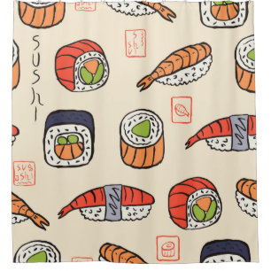 sushi seamless pattern