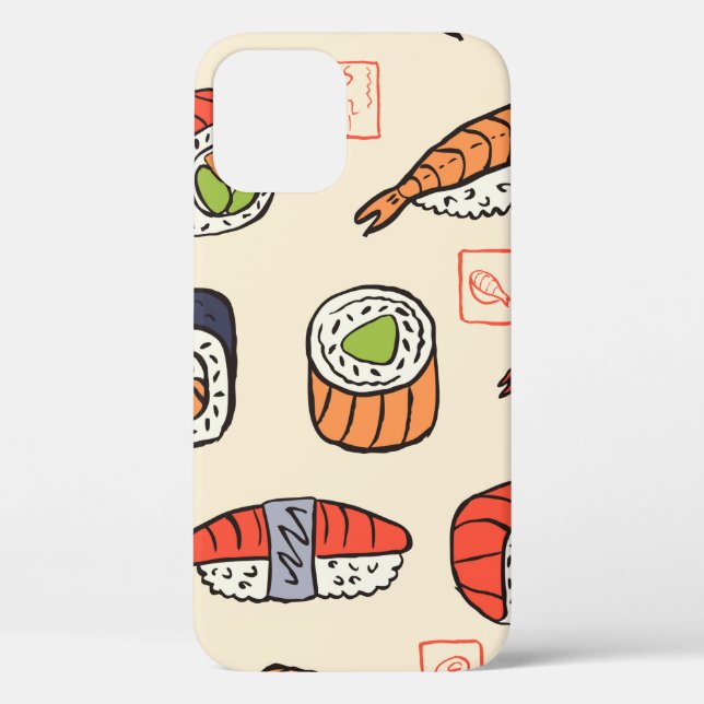 sushi seamless pattern Case-Mate iPhone case (Back)