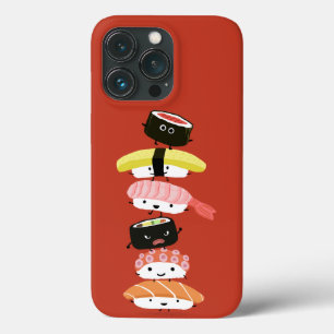 Sushi Stack - A Kawaii Tower of Sushi Characters iPhone 13 Pro Case