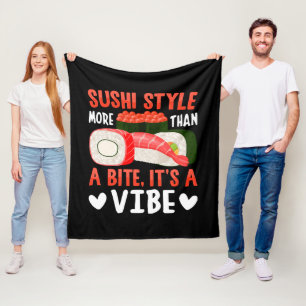Sushi Style More Than a Bite Fleece Blanket