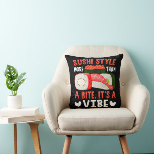 Sushi Style More Than a Bite Throw Pillow