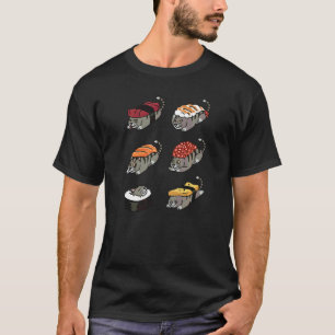 Sushi Tabby Cat Pet T-Shirt