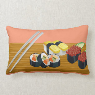 Sushi Team Lumbar Pillow