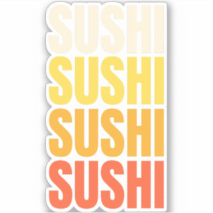 Sushi text design