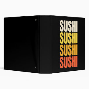 Sushi text design binder