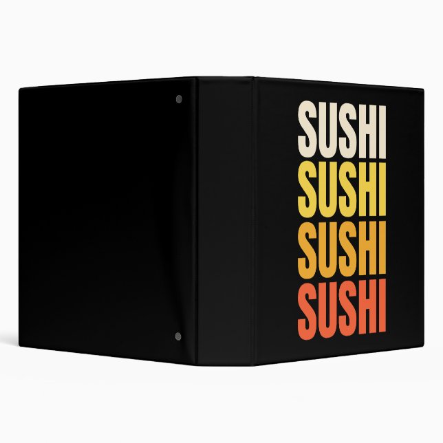 Sushi text design binder (Background)