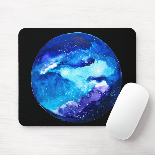Sushi Time watercolor wasabi Mouse Pad (With Mouse)