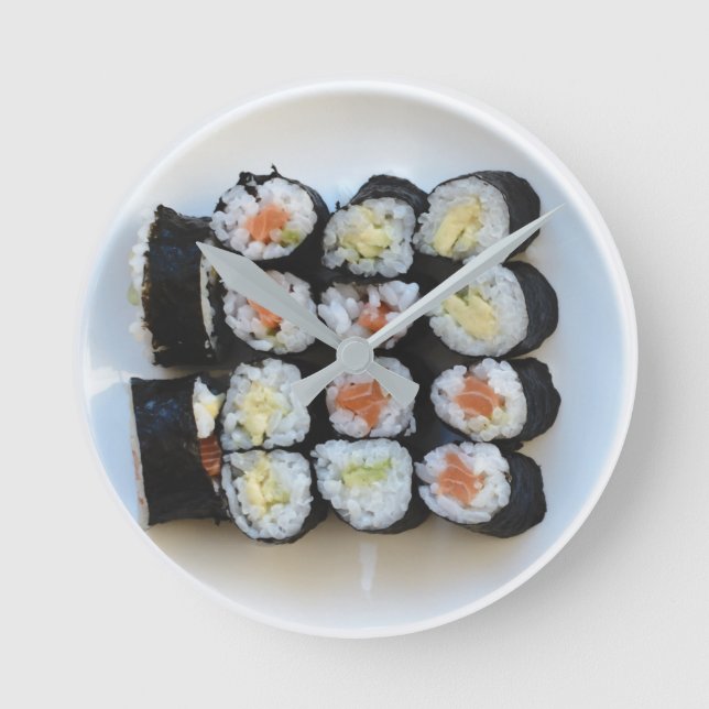 Sushi wall clock (Front)