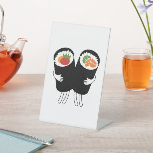 Sushi Waltz Pedestal Sign